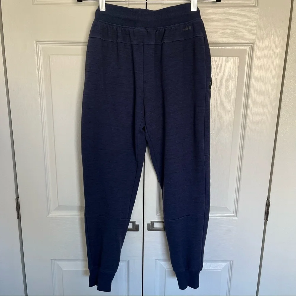 Navy Blue and Black Men’s Spyder Active Jogger Sweatpants Size S